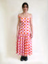 Trust Dress | Vestido Midi Cuadros Naranja y Rosa