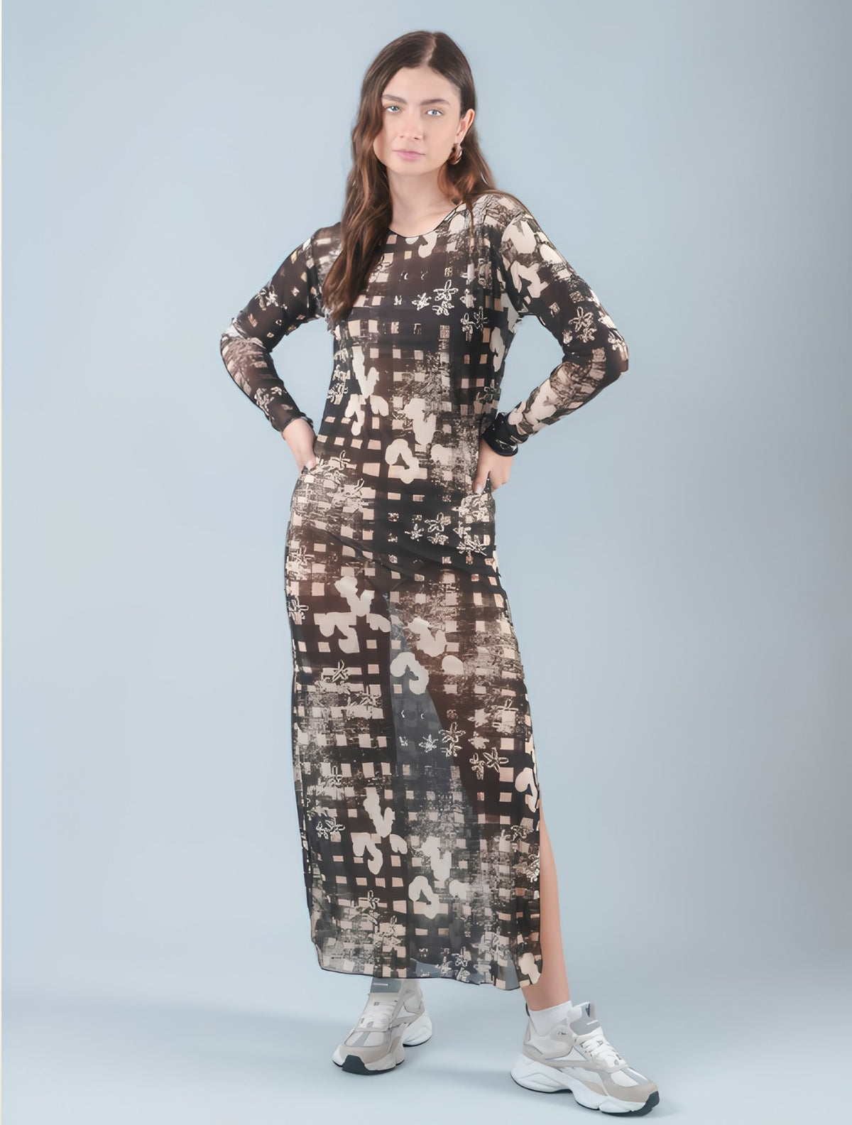 Vestido Mesh Wonder Lines | Ideal para festival y playa