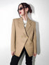 Blazer Camel Viena Cruzado en Lana | W Studios