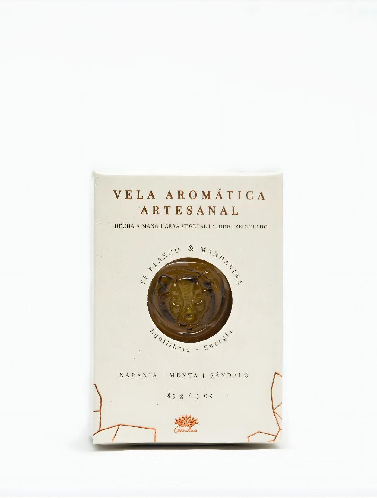 VELA AROMATICA TE BLANCO & MANDARINA 85GR