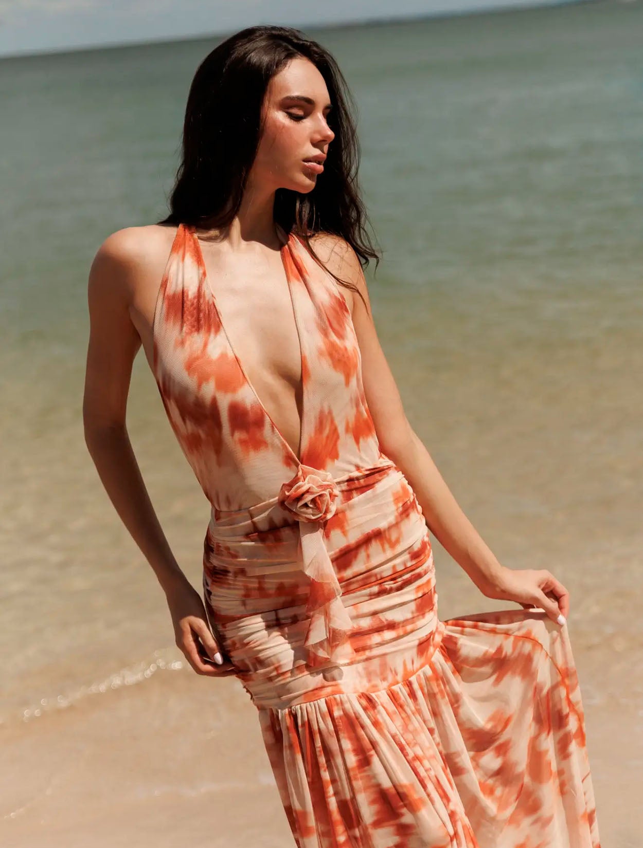 VESTIDO CANELA MAXI
