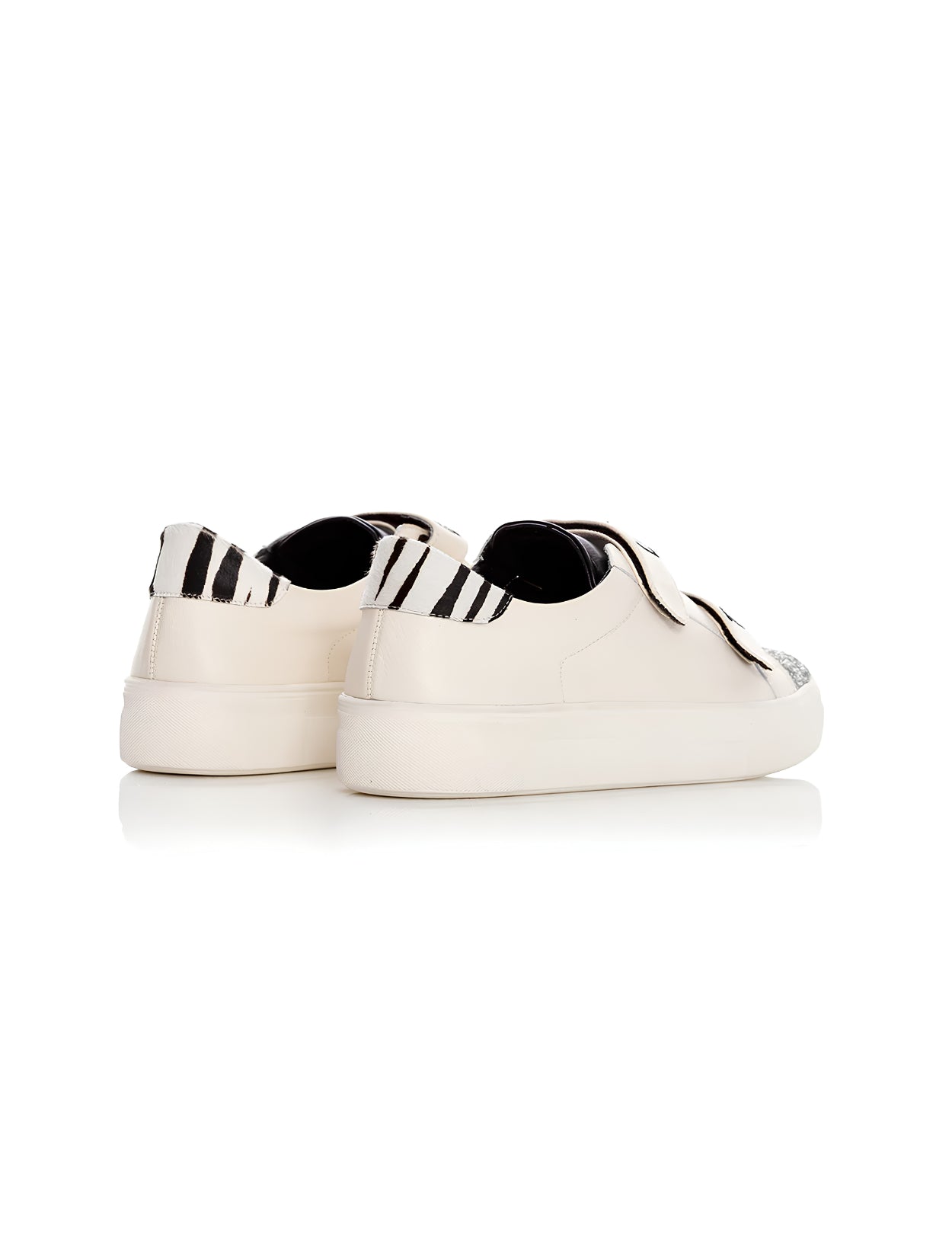 Nolita Black and White | Zapatillas  de Cuero Hechos a Mano