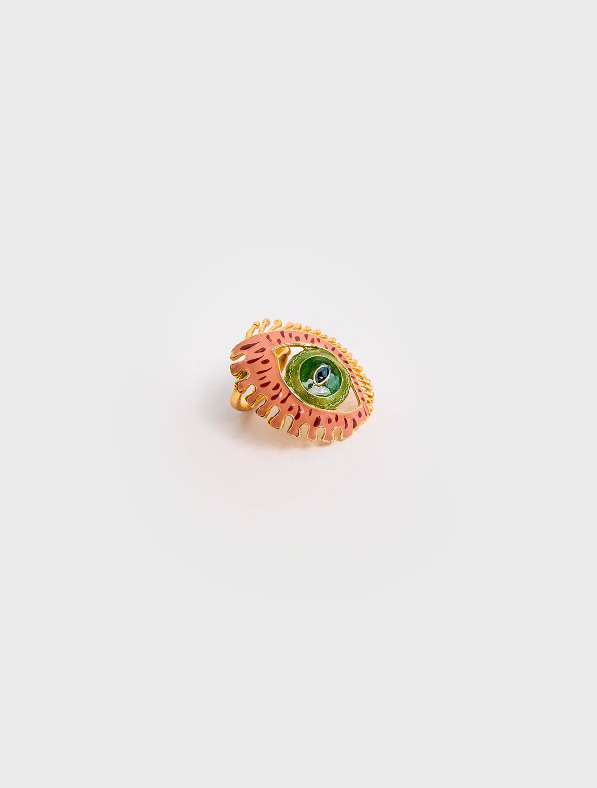 Anillo Maxi Ojo Terracota | Joyería Contemporánea | Sara y Flora
