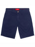 Bermuda de Lino Premium Azul Oscuro de Corte Clásico y Diseño de Autor de la marca colombiana Red Flag x Casa Precis, Concept Store