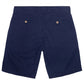 Bermuda de Lino Premium Azul Oscuro de Corte Clásico y Diseño de Autor de la marca colombiana Red Flag x Casa Precis, Concept Store