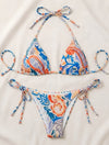 Bikini de dos piezas Azulejos Colors de la marca Flor Amazona con estampado multicolor inspirado en mosaicos artísticos de diseño de autor – Vestido de baño de lujo hecho en Colombia | Casa Precis, Concept Store