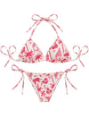 Bikini de dos piezas Panther Pink de la marca Flor Amazona con estampado gráfico de panteras sobre fondo rosa de diseño de autor – Vestido de baño de lujo hecho en Colombia | Casa Precis, Concept Store