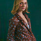 Embroidered Brown & Blue Blazer | Blazer Bordado Marrón y Azul | The Good Neighbor