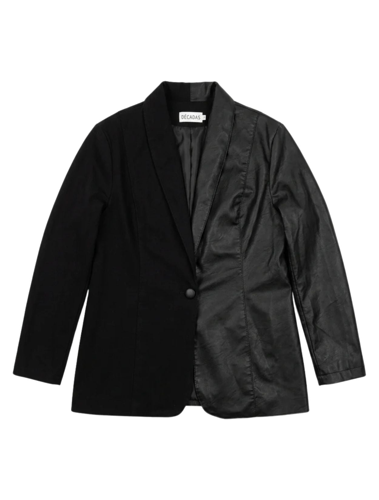 Wallis Blazer de la marca Décadas en color oscuro con detalle posterior de flor en alto relieve tridimensional de alta costura – Blazer sastrero de lujo de autor hecho en Colombia | Casa Precis, Concept Store