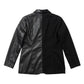 Wallis Blazer de la marca Décadas en color oscuro con detalle posterior de flor en alto relieve tridimensional de alta costura – Blazer sastrero de lujo de autor hecho en Colombia | Casa Precis, Concept Store