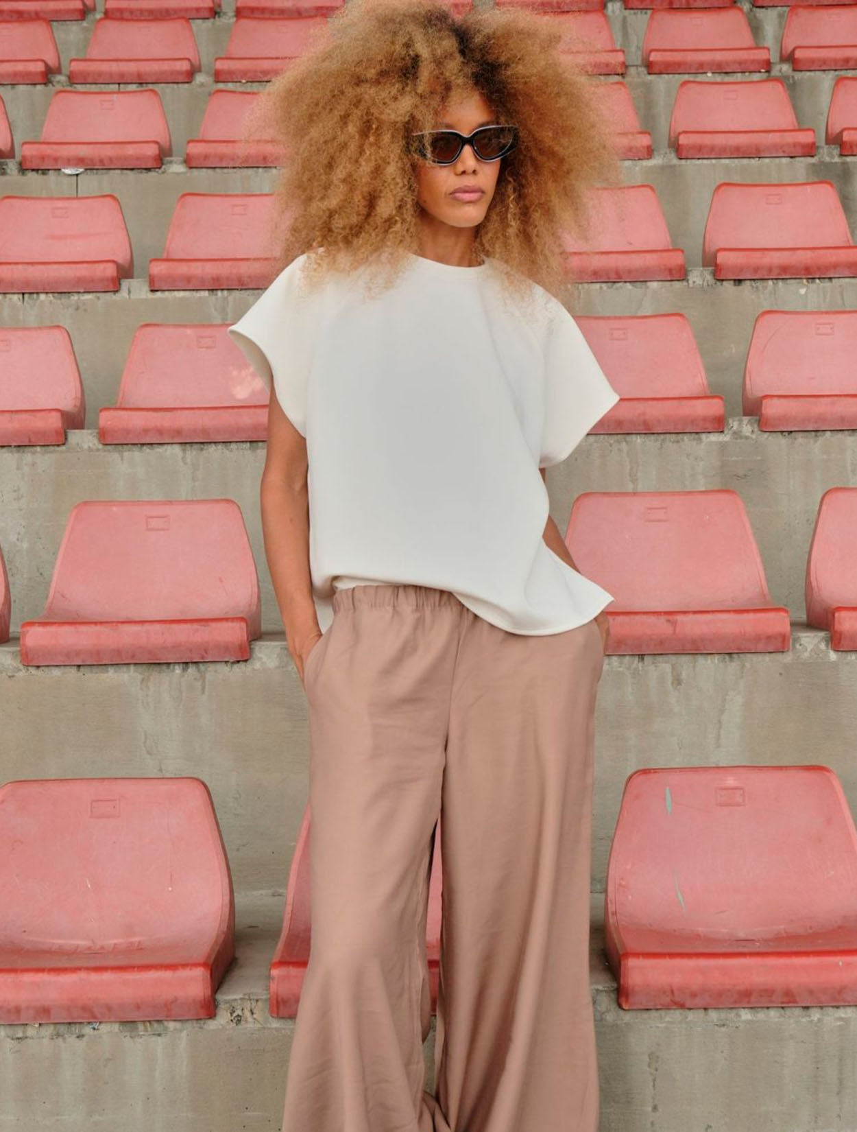 Blusa Frame Modessa Ivory | Ropa de Mujer Colombiana Moda Amarillo Disruptivo
