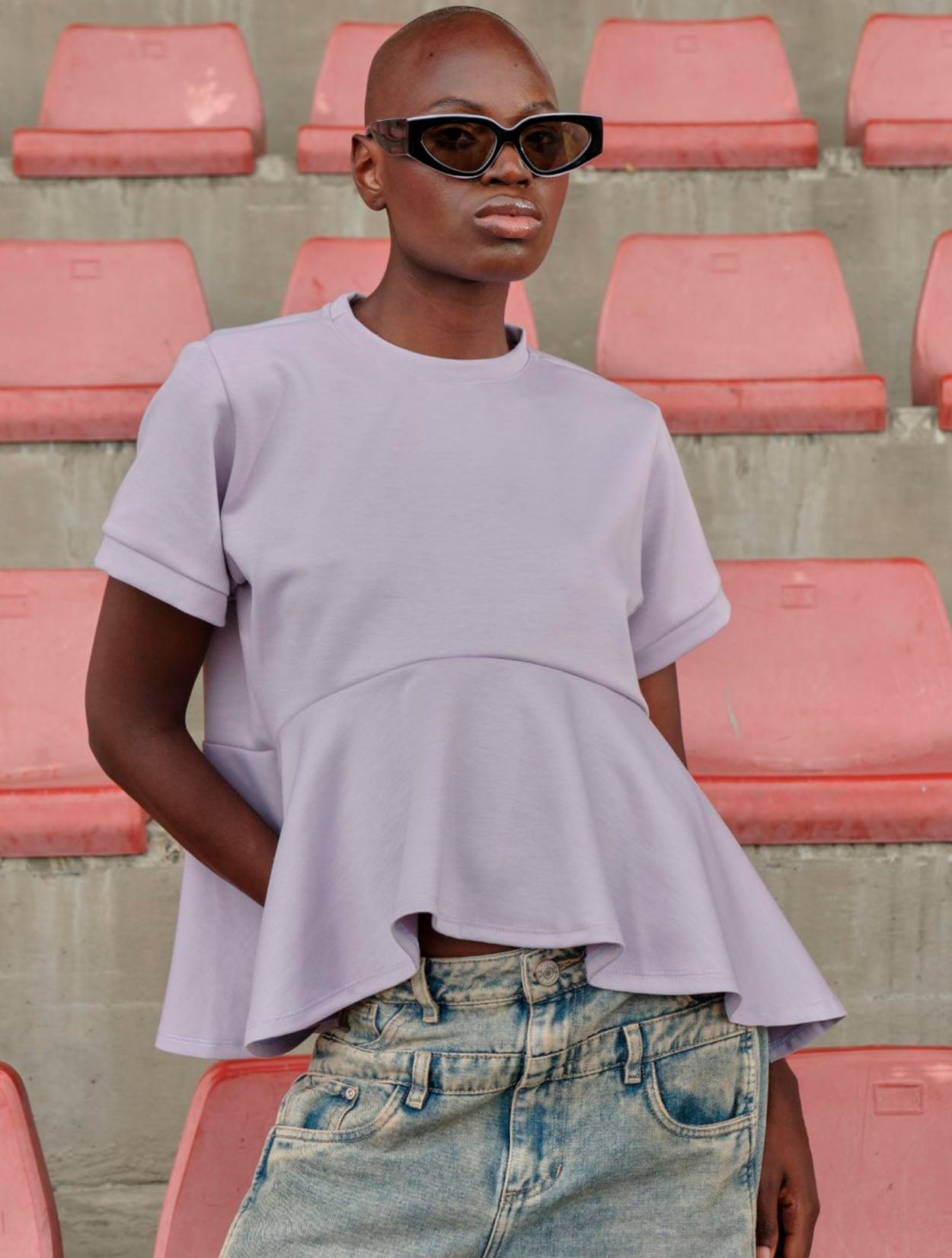 Shani Peplum Blouse | Ropa de Mujer Colombiana Peplum Blouse Silueta Estructurada Femenina