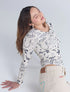 Body Punto de Cruz ML Marfil | Body de Manga Larga Elegante