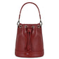 Bolso Naomi de VLN tipo bucket en cuero color rojo con doble correa removible para mujer – Moda colombiana de diseño | Casa Precis, Concept Store