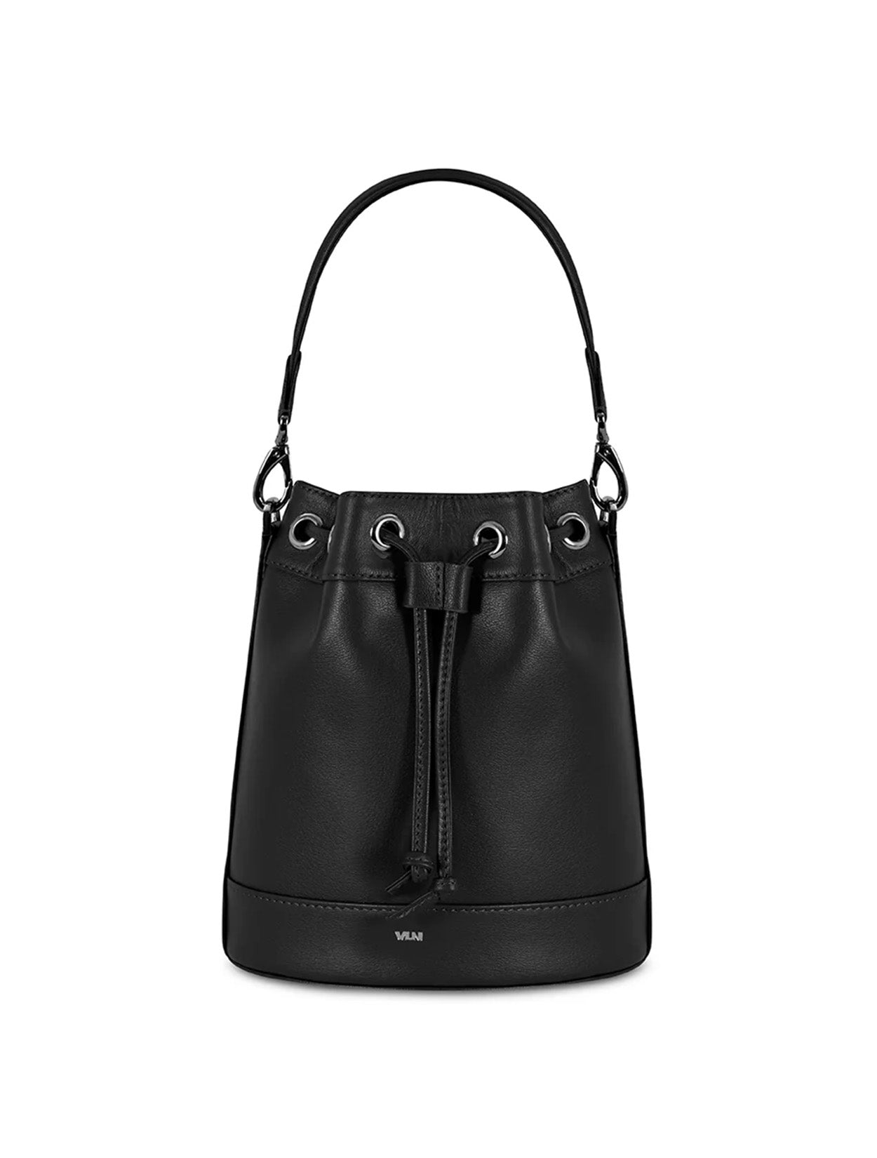 Bolso Naomi de VLN tipo bucket en cuero color negro con doble correa removible para mujer – Moda colombiana de diseño | Casa Precis, Concept Store