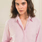 Camisa Shiny Heart Hot Pink | Ropa de Mujer Slow Fashion Cristales Artesanal Colombiana x Flow Inspire Us x Casa Precis