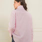 Camisa Shiny Heart Hot Pink | Ropa de Mujer Slow Fashion Cristales Artesanal Colombiana x Flow Inspire Us x Casa Precis