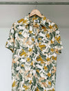 Camisa con estampado de aves y flores exóticas modelo Aves del Paraíso de la marca Pardo – Moda de lujo contemporáneo y diseño de autor hecho en Colombia | Casa Precis, Concept Store