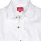 Camisa de lino premium en color blanco de manga larga de la marca Red Flag – Ropa de lujo en fibras naturales y diseño de autor hecho en Colombia | Casa Precis, Concept Store
