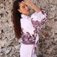 Camisa Palenque de la marca Bianco con detalles geométricos y diseño estructural – Ropa de lujo artesanal y moda colombiana de autor | Casa Precis, Concept Store