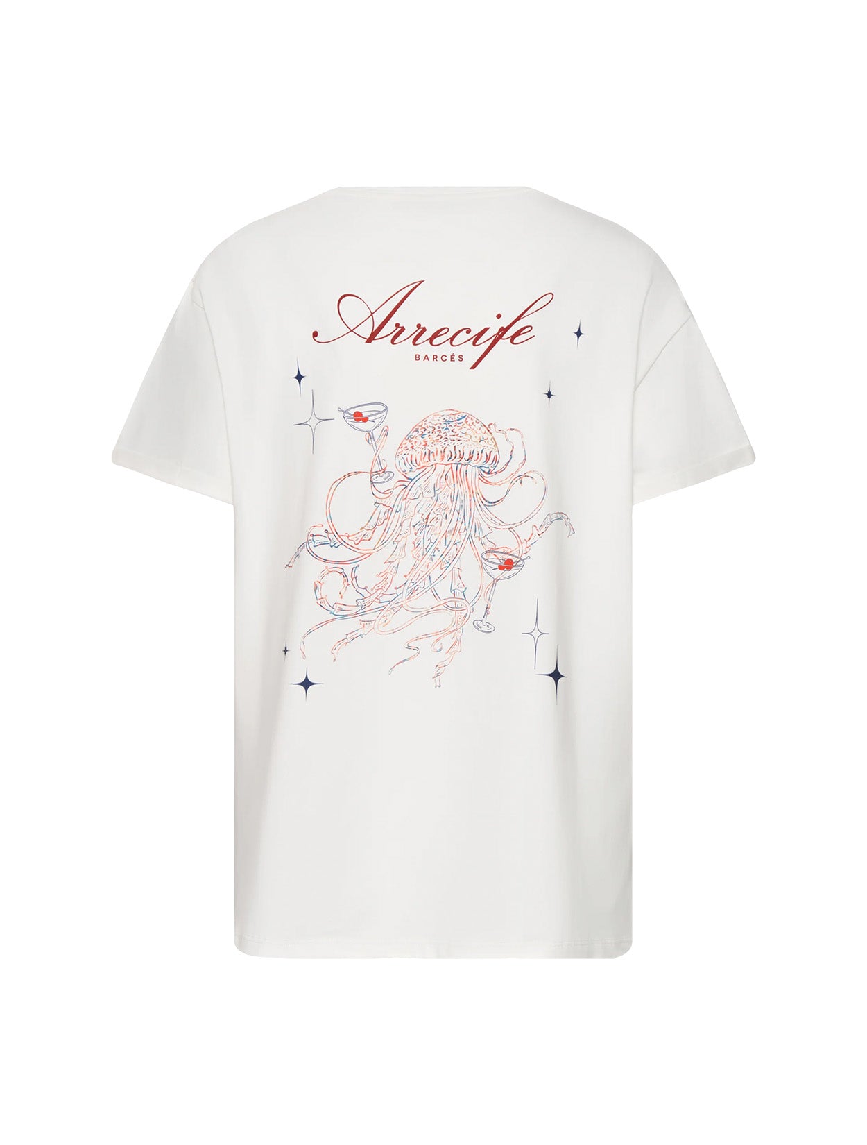 Camiseta Arrecife T-Shirt de la marca Barcés en algodón premium con diseño minimalista de autor y cuello redondo – Camiseta de lujo básico hecha en Colombia | Casa Precis, Concept Store