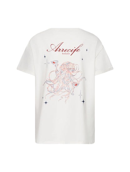 Camiseta Arrecife T-Shirt de la marca Barcés en algodón premium con diseño minimalista de autor y cuello redondo – Camiseta de lujo básico hecha en Colombia | Casa Precis, Concept Store