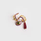 Candongas Gato Gota Burdeos | Joyería Contemporánea | Sara y Flora