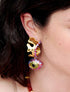 Candongas Gato Gota Burdeos | Joyería Contemporánea | Sara y Flora
