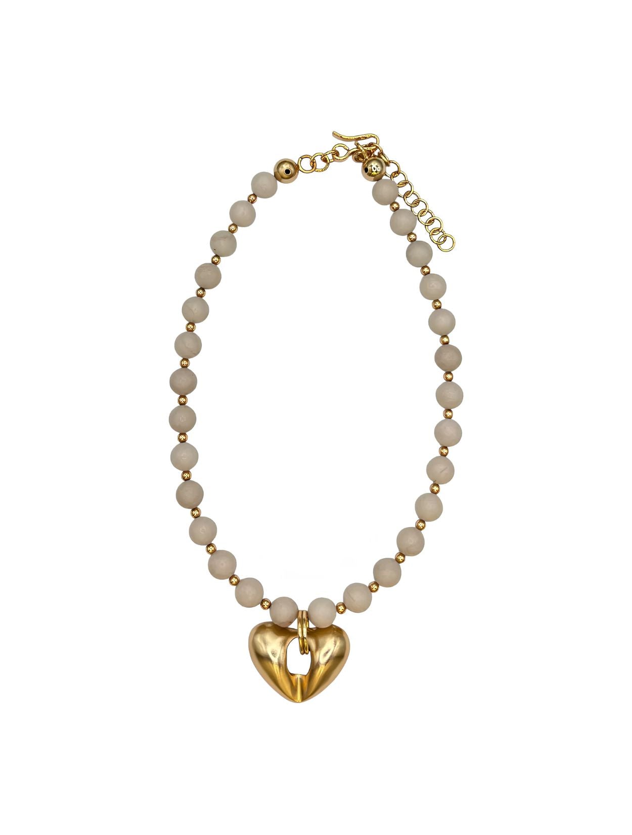 Collar Bloom en acabados dorado y plateado de la marca Lina Salazar con diseño botánico abstracto y silueta escultórica – Joyería de lujo hecha en Colombia | Casa Precis, Concept Store