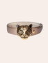 Correa Leopard Dorada | Accesorios Artesanales Colombianos Leopardo x Belt Me x Casa Precis