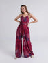 Enterizo Take Your Time Vinotinto | Enterizo Oversize con Escote V y Bota Palazzo
