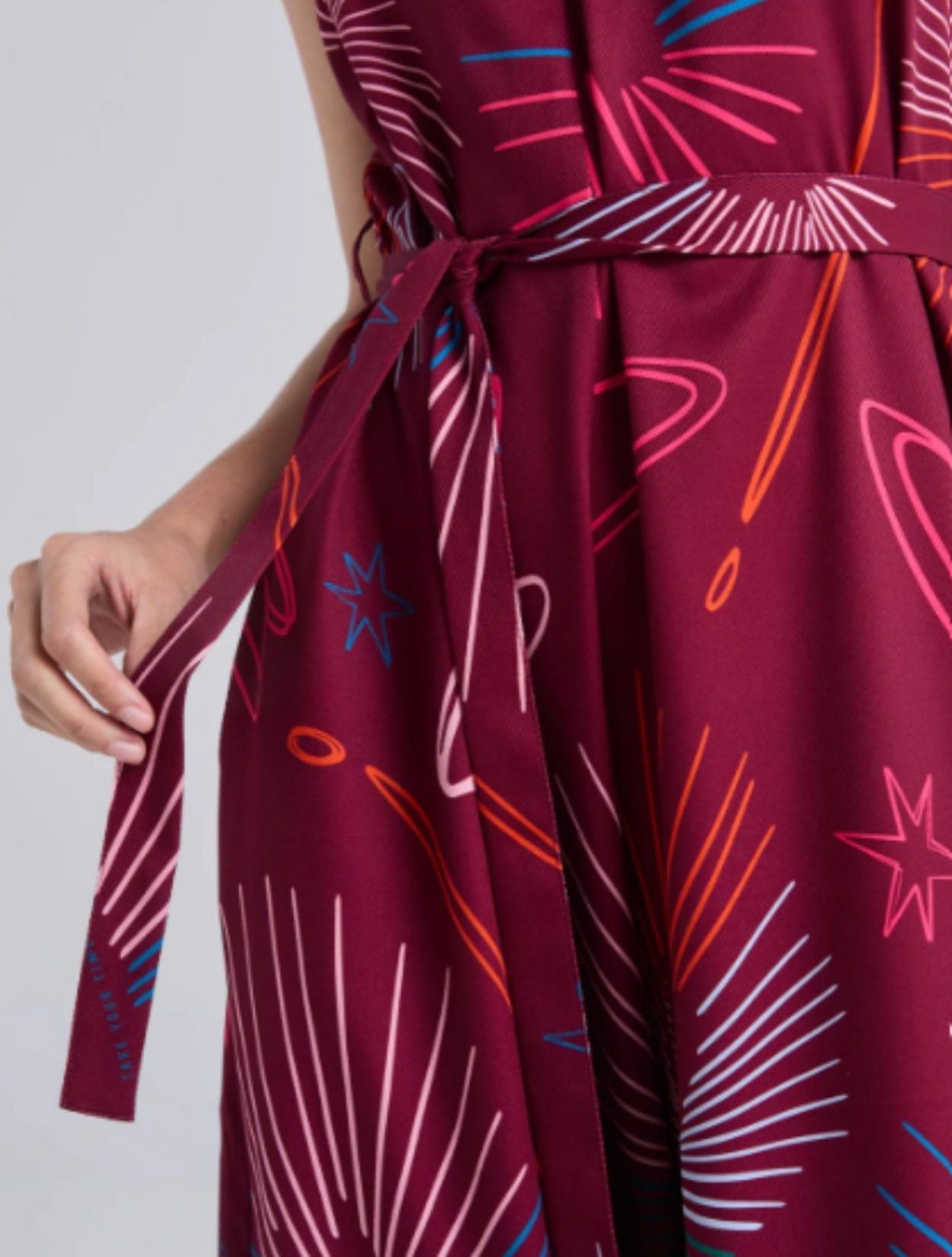 Enterizo Take Your Time Vinotinto | Enterizo Oversize con Escote V y Bota Palazzo