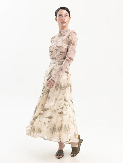 Falda Physis | Ropa de Mujer Slow Fashion Bohemia Colombiana Estampado x Circe x Casa Precis