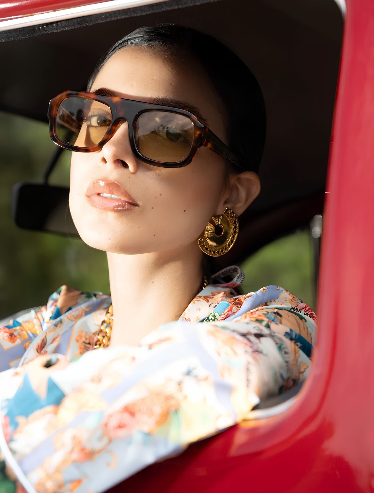 Gafas de sol Akira Sunglasses de la marca Flor Amazona con montura geométrica de diseño de autor y protección UV – Eyewear de lujo | Casa Precis, Concept Store