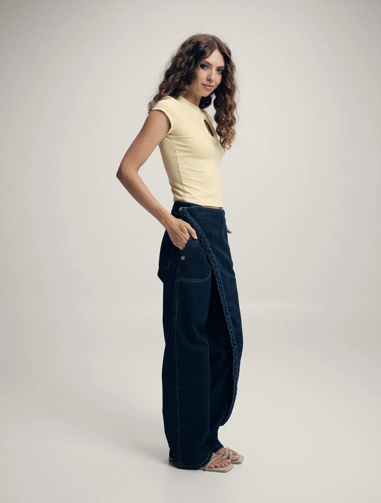 Okavara Jean | Jean Azul con Overlay Removible