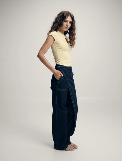 Okavara Jean | Jean Azul con Overlay Removible