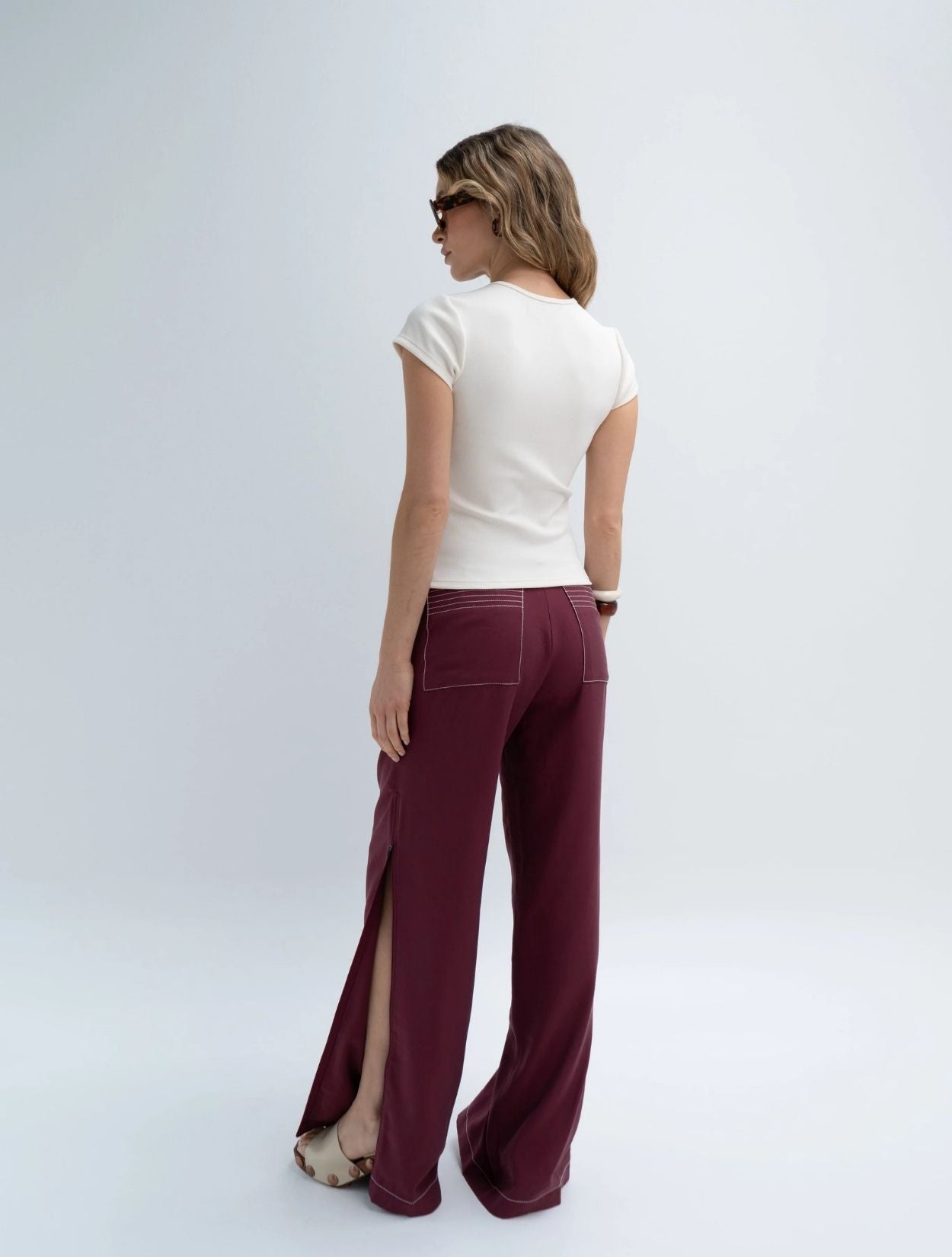 Pantalón Jaguar Merlot | Pantalón Femenino de Zierra Leona