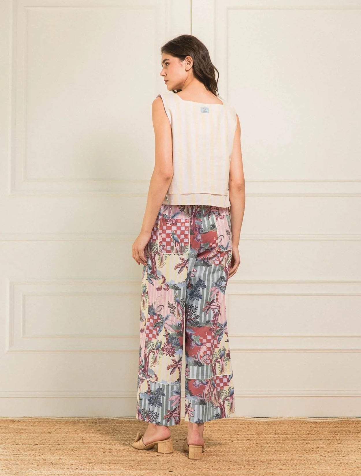Pantalón Greenhouse Paradise | Ropa de Mujer Slow Fashion Estampado Colombiano x Flow Inspire Us x Casa Precis