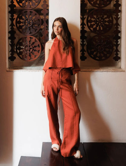 Amalia High Rise Pants | Pantalón de Tiro Alto | Nue The Label