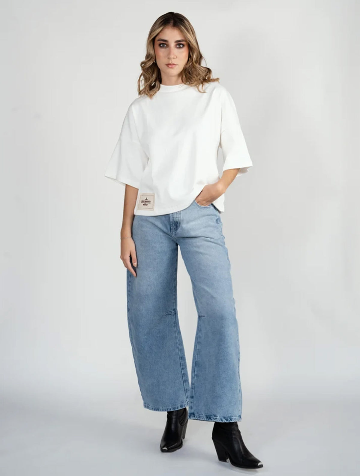 Pantalón Burbuja Azul | Pantalón Denim Azul | +57