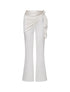 Pantalón fluido Cyanea Pants Ivory de la marca Barcés en tono marfil con bota ancha wide-leg y tiro alto – Pantalón de resortwear de lujo hecho en Colombia | Casa Precis, Concept Store