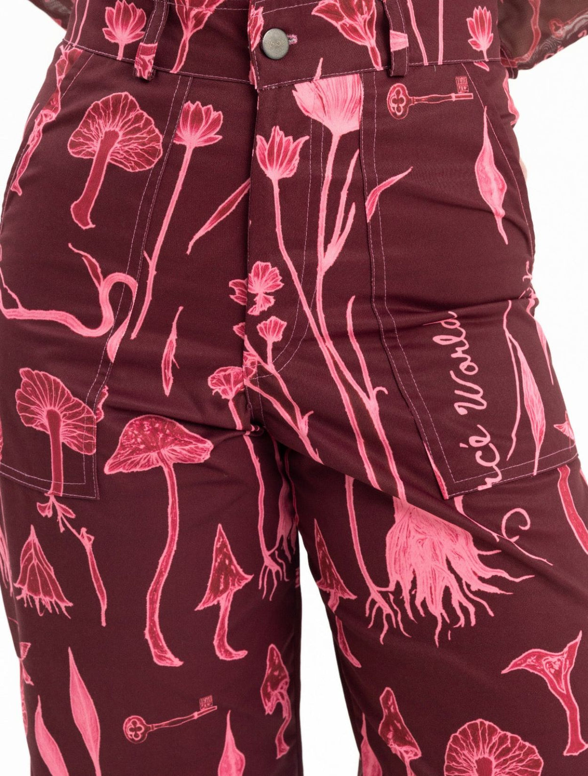 Helios Pink Pant | Pantalón de Tiro Alto Estampado | Circe World