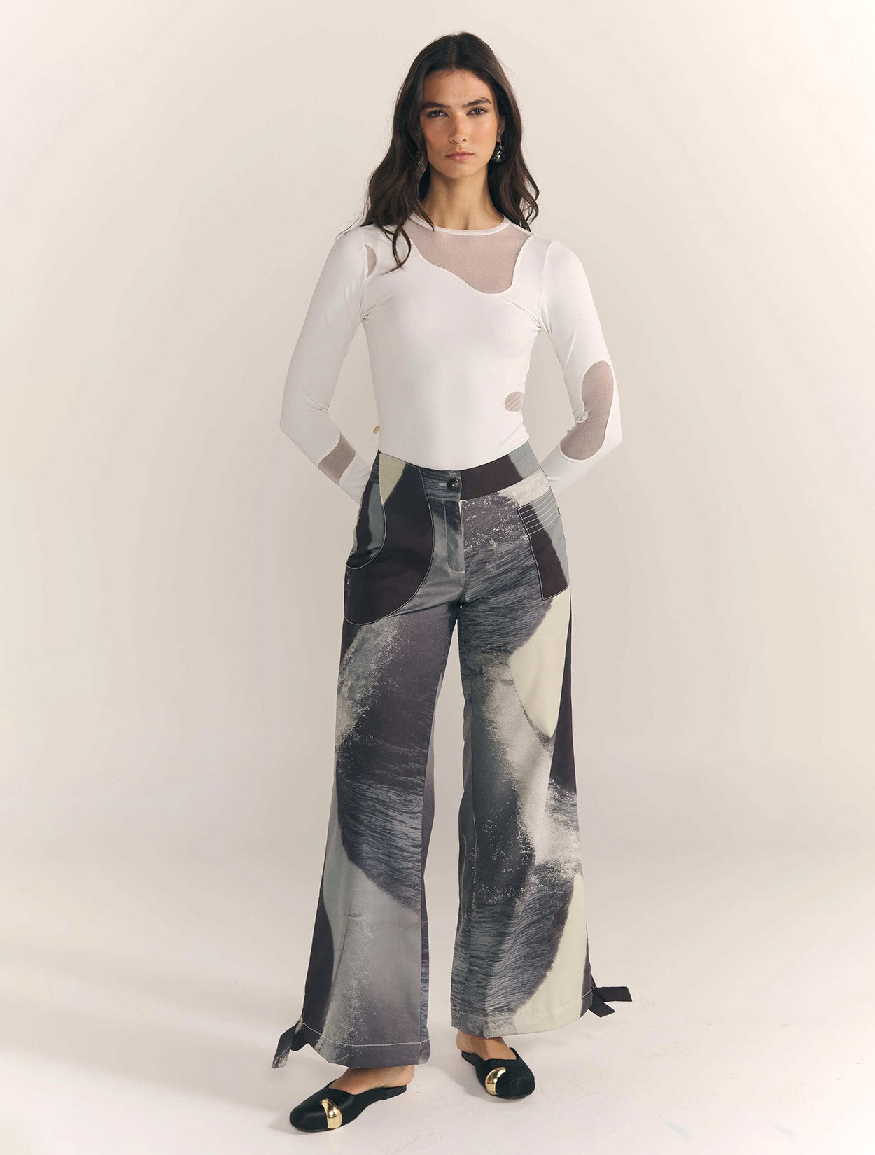 PANTALÓN ORCA | Pantalón Tiro Alto y Bota Ancha