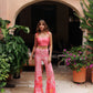 Rose Pant de la marca Bianco con detalle de rosa en relieve y diseño escultural – Pantalón de gala de lujo y diseño de autor hecho en Colombia | Casa Precis, Concept Store
