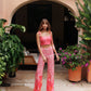 Rose Pant de la marca Bianco con detalle de rosa en relieve y diseño escultural – Pantalón de gala de lujo y diseño de autor hecho en Colombia | Casa Precis, Concept Store