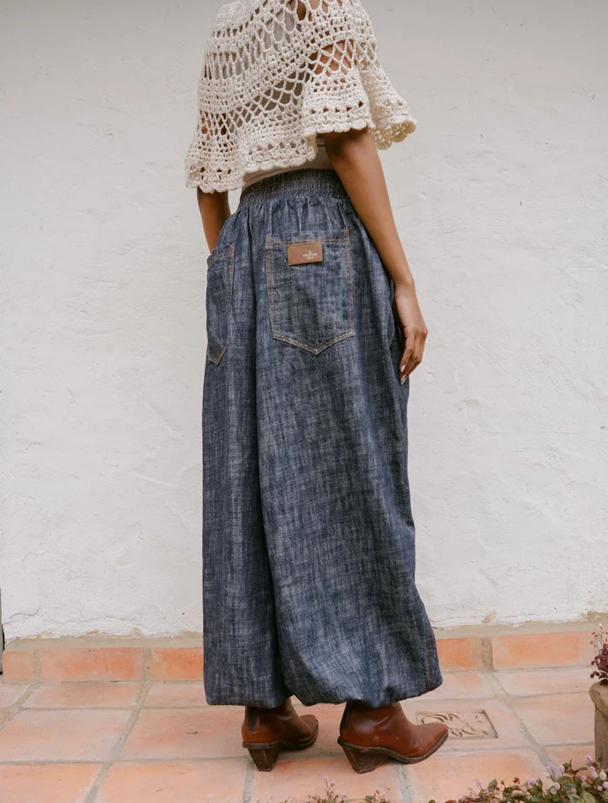 Toño 01 | Pantalón Amplio en Denim Liviano | +58
