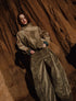 Pantalón Vestigio Grabado | Pantalón Wide Leg en Denim con Terciopelo | +57