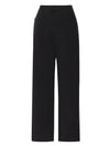 Greta Pants de la marca Décadas de tiro alto y bota ancha con detalle de flor en alto relieve tridimensional – Pantalón sastrero de lujo hecho en Colombia | Casa Precis, Concept Store
