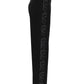 Greta Pants de la marca Décadas de tiro alto y bota ancha con detalle de flor en alto relieve tridimensional – Pantalón sastrero de lujo hecho en Colombia | Casa Precis, Concept Store