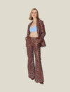 Embroidered Brown & Blue Pants | Pantalón Bordado Marrón y Azul | The Good Neighbor